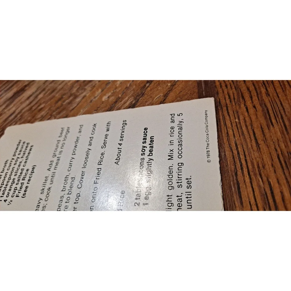 34 Vintage‎ ~ 1978 Coca-Cola Coke Adds Life To Cooking Recipe Cards